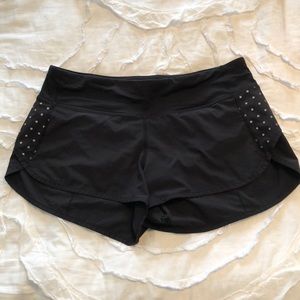 Black Lululemon Speed Up Shorts
